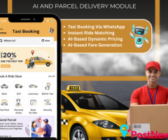 Uber Clone Taxi App with AI and Parcel delivery Module