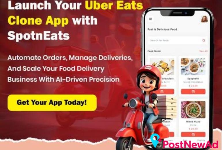 Launch Your Food Delivery App Like UberEats – Start in 7 Days