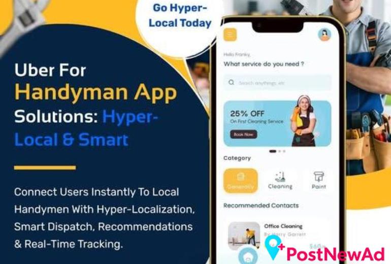 Uber for Handyman App – On-Demand Service Solution