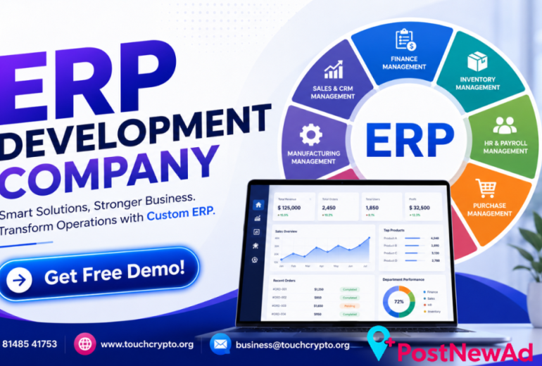 ERP Development Company | Custom ERP Solutions by TouchCrypto