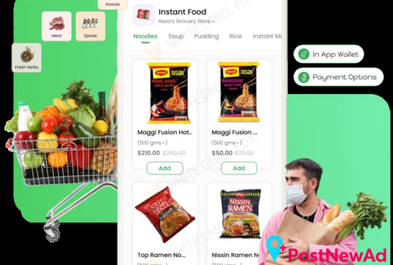 Fox Grocery – On-Demand Grocery Delivery App Development Solution