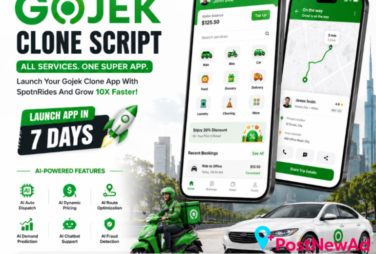 Launch a Multi-Service Super App with the SpotnRides Gojek Clone