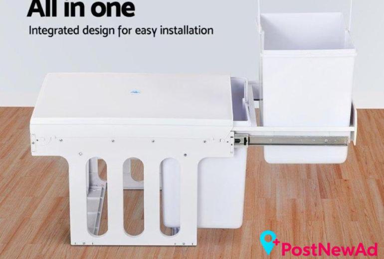 Pull Out Bins for Neat and Space-Saving Kitchen Storage