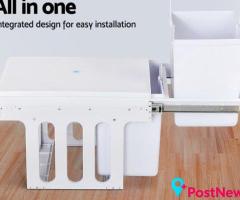 Pull Out Bins for Neat and Space-Saving Kitchen Storage