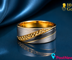 Shop 10K 14K Mens Diamond & Gold Ring in Texas USA–10 Karat Gold