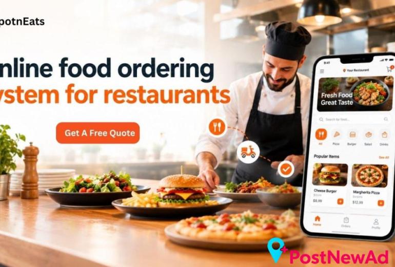 Online food ordering system for restaurants